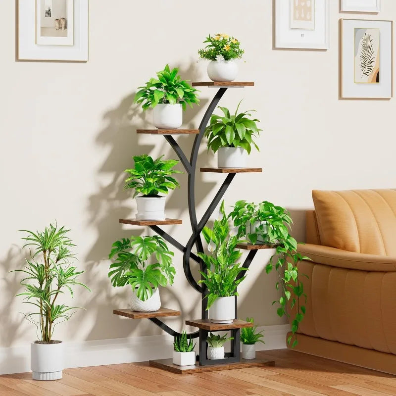 8-Tier Illuminated Plant Stand