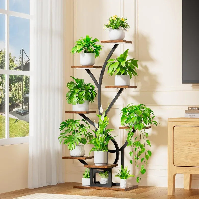 8-Tier Illuminated Plant Stand