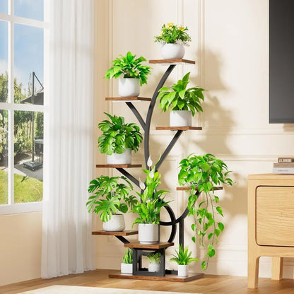 8-Tier Illuminated Plant Stand