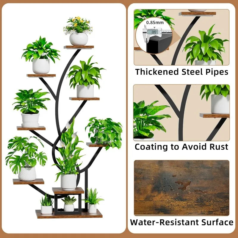 8-Tier Illuminated Plant Stand