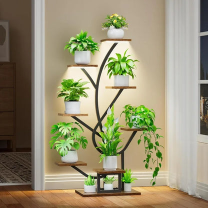 8-Tier Illuminated Plant Stand